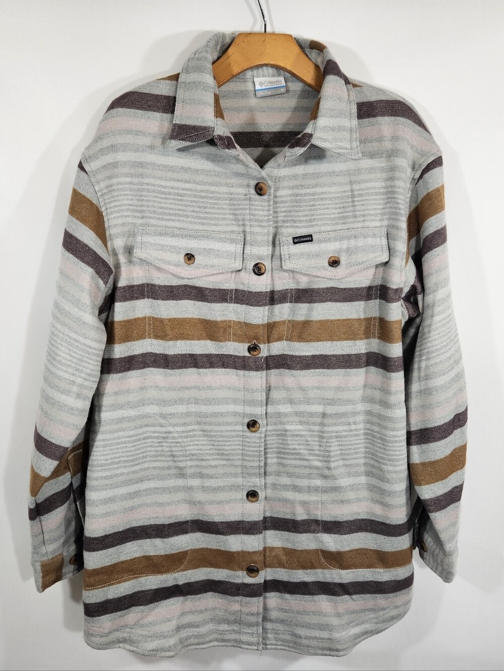 Columbia Calico Basin Shirt Jacket Size M